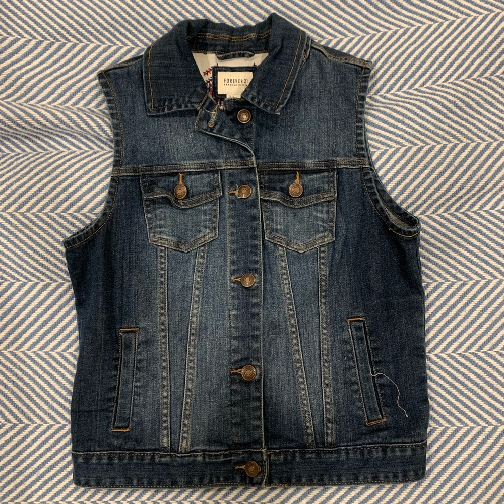 Forever 21 denim vest
